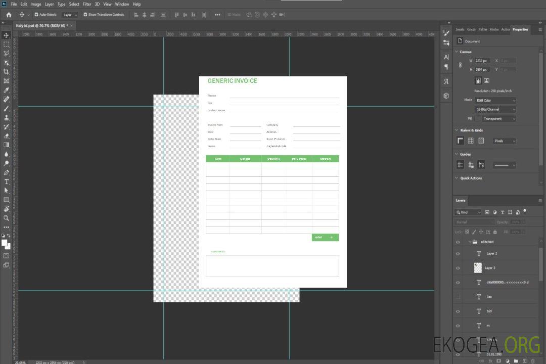Facture générique gratuite template Facture générique gratuite template
